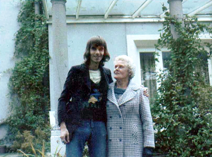 Nicky Hopkins with his mother